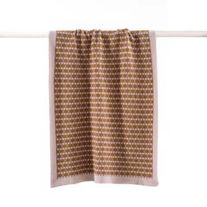 Beach Lover Gifts: Basento Knitted Hand Towel - Rose Gold
