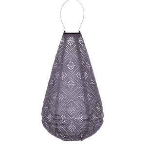 Homeware Gifts: Lantern Drop 28cm - Mauve Purple Topaze