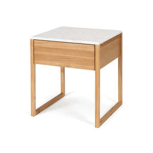 Wilton Drawer Bedside - Marble Top