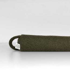 Mood: Felted Wool Draught Stopper - Olive