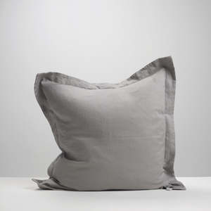 Smoke Linen: Smoke European Pillowcase