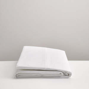 Durable Cotton: White Cotton Flat Sheet