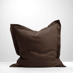 Linen Pillowcases: Chocolate European Pillowcase