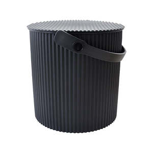 Storage: Omnioutil Storage Bucket with Lid - Black