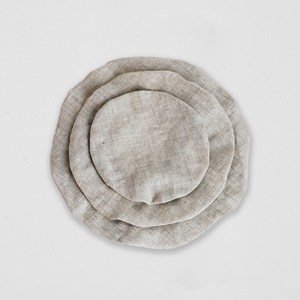 Thread Home Textile: Linen Food Cover - Natural - Set of 3