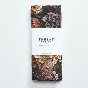Hydrangea Linen Tea Towel