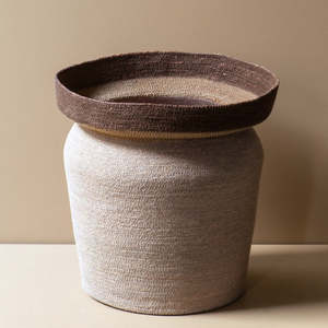 Seagrass Tall Basket Medium - Rose