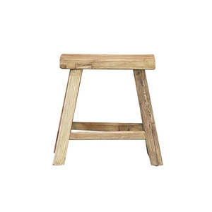 Monumental Concrete: Elm Rectangle Stool - Natural