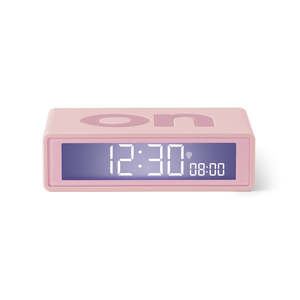 Flip Classic Reversible LCD Alarm Clock - Pink