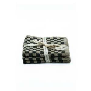 Chekka Knitted Wash Cloths - Graphite