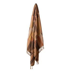 Beach Lover Gifts: Karo Turkish Towel - Black / Terracotta