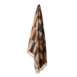 Karo Turkish Towel - Black / Natural