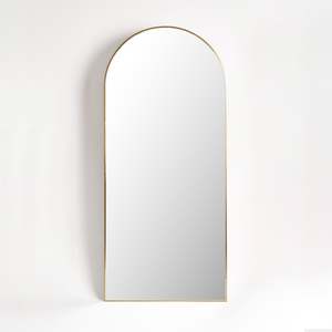 Cosy Cinnamon: Arch Floor Mirror - Brass