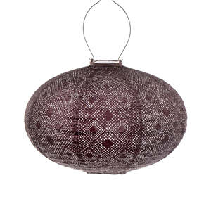 Lantern Oval 40cm - Plum