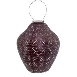 Lantern Jar 30cm - Plum Mandela