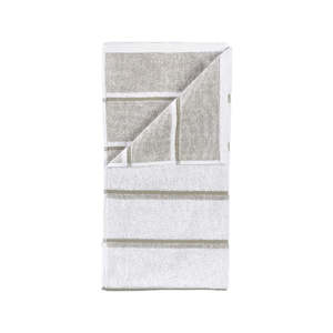 Sauna Bath Towel - White/Soft Grey/Eucalyptus