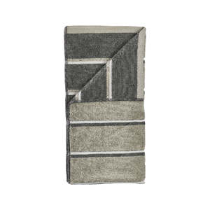Sauna Bath Towel - Eucalyptus/Olive Green/Soft Grey