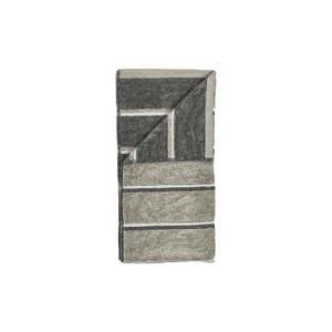 Beach Lover Gifts: Sauna Hand Towel - Eucalyptus/Olive Green/Soft Grey
