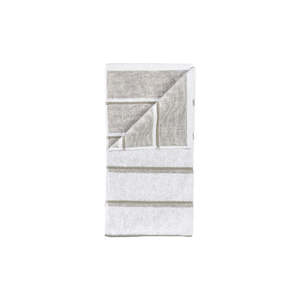 Sauna Hand Towel - White/Soft Grey/Eucalyptus