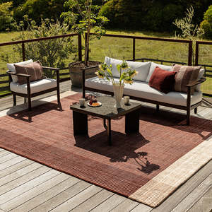 Homeware: Bedrock Outdoor Rug - Claret