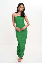 Long Dresses: GINNI MESH TUBE DRESS (MEADOW)