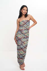 BASIL MESH TUBE DRESS