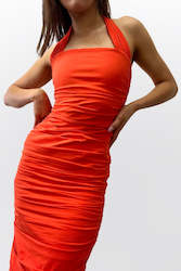 ARIEL HALTER DRESS (APEROL)