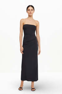 Collaborative Collection: MYLA STRAPLESS DRESS (BLACK)