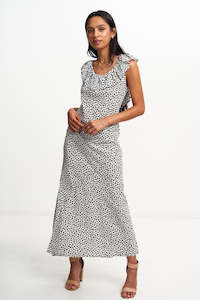 Collaborative Collection: HAZEL RUFFLE DRESS (BLACK)