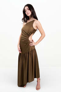 Sale Items: BETTINA CUT OUT DRESS (OLIVE)