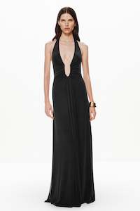 JENNIFER CUPRO MAXI DRESS