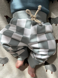Organic Cotton Check Trackies Three Sisters