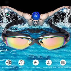 Swim: Anti-Fog Professional Swimming Goggles with Earplugs and Nose Clip