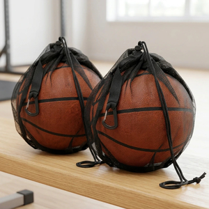 Products: 2pcs Basketball Mesh Bag Football Net Pouch