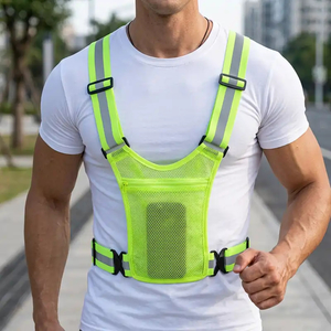 Run: High Visibility Reflective Running Safety Strap Vest