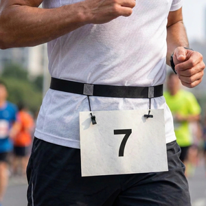 Run: Marathon Race Waist Belt Running Bib Holder