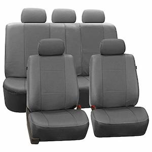 FH Group Full Set Faux Leather Car Seat Covers for Low Back Front Seat Covers, A&hellip;