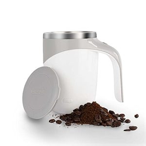 Kitchen: HISET Rechargeable Self-Stirring Coffee Mug (Stainless Steel Cup), Great for Home and Travel, Ideal Christmas or Birthday Gift