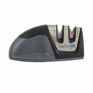 Kitchen: KitchenIQ Edge Grip 2-Stage Manual Knife Sharpener (Model #0009, Black)