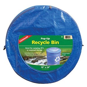 Camping Hiking: Coghlan's Pop-Up Recycle Bin (Blue, 19" x 24")