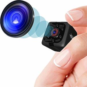 Consumer Electronics: Mini Spy Camera 1080P [Hidden Camera] - Small HD Nanny Cam w/ Night Vision & Motion Detection - Indoor Security Cam for Home/Office - Built-in Battery