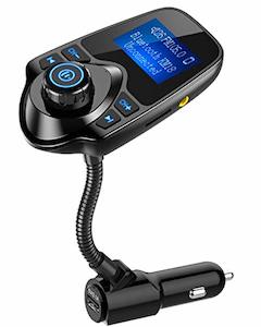 Nulaxy Bluetooth FM Transmitter (Adapter Car Kit) with Display, TF/SD Card & USB&hellip;