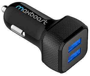 Automobiles Motorcyles: Maxboost 4.8A Car Charger [Black] with SmartUSB Port for iPhone 12 11 Pro Max/XS Max/XR/XS/X/8/7/Plus, Galaxy S20 Ultra/S10/S10+/S10e/Note, LG, Air, Mini, Huawei, Moto, Pixel