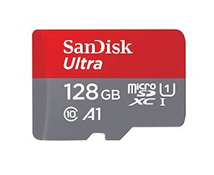 SanDisk 128GB Ultra UHS-I Memory Card with Adapter (C10, U1, A1, Full HD) - 100M&hellip;