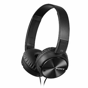 Headphones: Sony MDRZX110NC Noise-Canceling Headphones (Black)