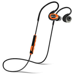 Earbud Headphones: ISOtunes PRO OSHA-Compliant Bluetooth Hearing Protectors, 27 dB NRR, 10-Hour Battery, Noise Cancelling Mic (Safety Orange)