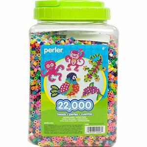 Arts Crafts: Perler Beads 22000pc Bulk Assorted Multi-Color Fuse Crafts for Kids (22000 pcs)