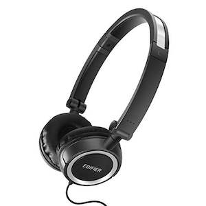 On Ear Headphones: Edifier H650 On-Ear Headphones - Hi-Fi Wired Stereo, Ultralight and Foldable (Black)