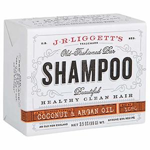 Bath Bathing Accessories: J·R·LIGGETT's All-Natural Shampoo Bar with Virgin Coconut & Argan Oil (3.5 Oz), Detergent & Sulfate-Free to Support Strong & Healthy Hair - With Antioxidants & Vitamins to Nourish Follicles.