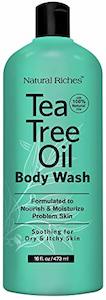 Bath Bathing Accessories: Natural Riches Extra Strength Tea Tree Oil Skin Clearing Body & Hand Wash (16 Fl Oz) With Eucalyptus & Peppermint Oils for Skin & Hair.